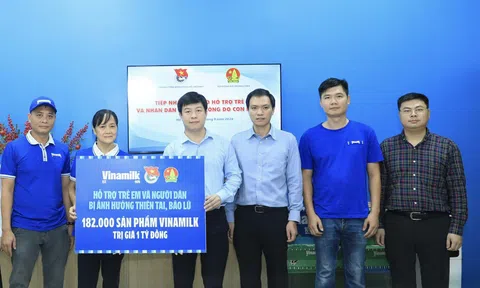 Vinamilk kịp thời hỗ trợ 550.000 sản phẩm thiết yếu cho người dân vùng bão lũ