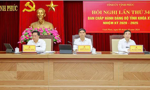 Vĩnh Phúc: Hội nghị lần thứ 34 Ban Chấp hành Đảng bộ tỉnh khóa XVII