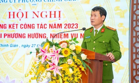 Đảng ủy phường Chính Gián tổ chức Hội nghị tổng kết công tác năm 2023