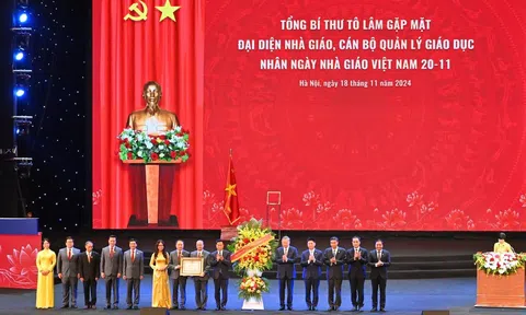 Bài phát biểu của Tổng Bí thư tại gặp mặt đại diện nhà giáo, cán bộ quản lý giáo dục