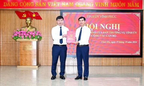 Tỉnh ủy Vĩnh Phúc quyết định công tác cán bộ