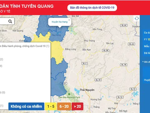 Tuyên Quang: Triển khai bản đồ số hỗ trợ phòng, chống dịch Covid-19