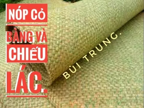 Nóp cỏ bàng và chiếu lác