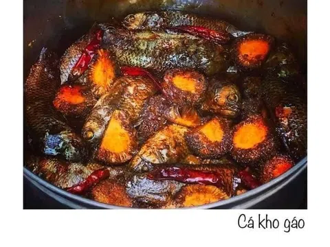 Cá rô kho gáo đất cố đô