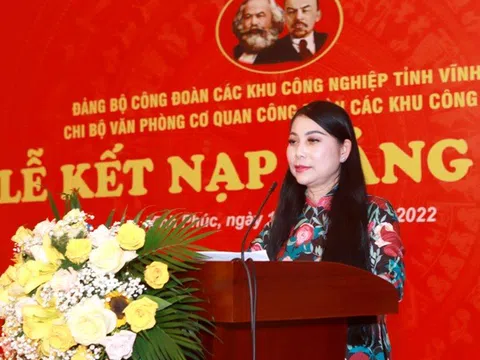 Vĩnh Phúc: Kết nạp đảng viên là công nhân các Khu công nghiệp