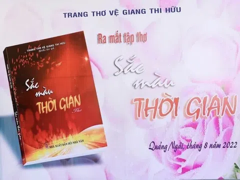 Trang thơ Vệ Giang Thi Hữu ra mắt tập thơ Sắc Màu Thời Gian