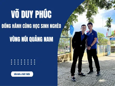 Võ Duy Phúc đồng hành cùng học sinh nghèo vùng núi Quảng Nam