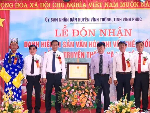 Vĩnh Phúc: Lễ hội truyền thống xã Đại Đồng (Vĩnh Tường) là Di sản văn hoá phi vật thể Quốc gia