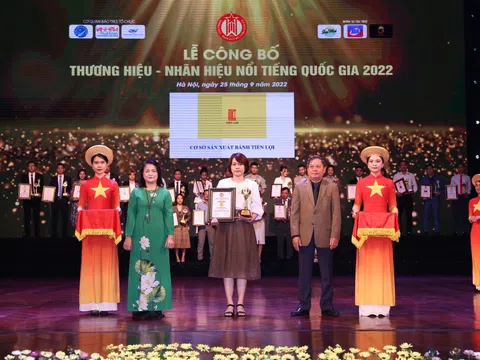 Tiến Lợi tự hào là Thương hiệu - Nhãn hiệu nổi tiếng Quốc Gia 2022