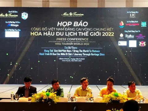 Đêm chung kết cuộc thi Miss Tourism World 2022 sẽ diễn ra tại Vĩnh Phúc