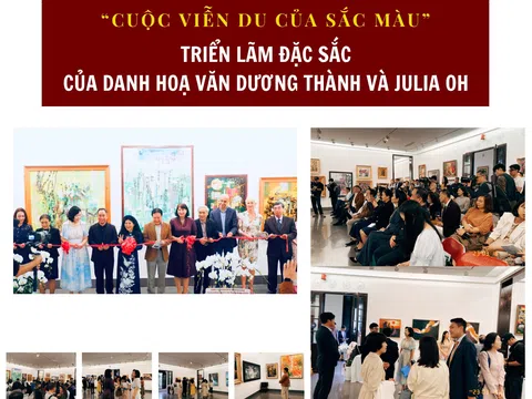 “Cuộc viễn du của sắc màu” – Triển lãm đặc sắc của danh hoạ Văn Dương Thành & Julia Oh