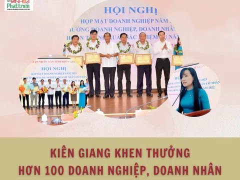 Kiên Giang khen thưởng hơn 100 doanh nghiệp, doanh nhân