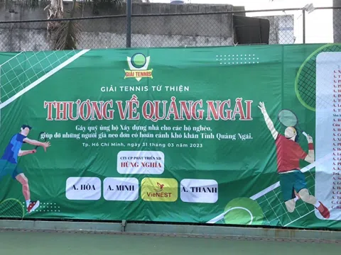 TP. Hồ Chí Minh: Giải Tennis từ thiện Thương Về Quảng Ngãi