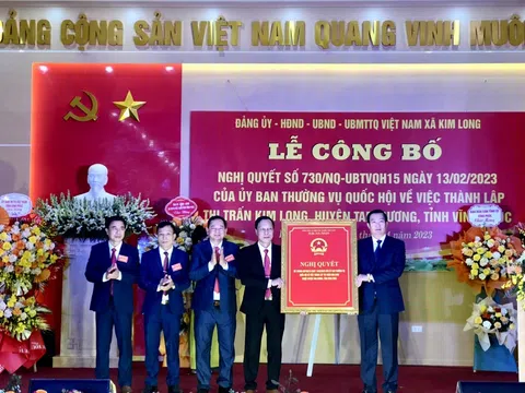 Vĩnh Phúc: Kim Long (Tam Dương) cần phát triển, tương xứng với tiềm năng, lợi thế khi được nâng cấp lên thị trấn