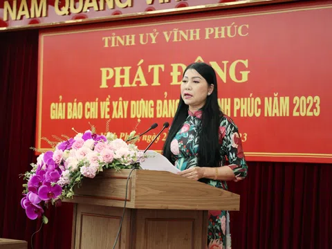 Vĩnh Phúc: Phát động Giải báo chí về xây dựng Đảng năm 2023