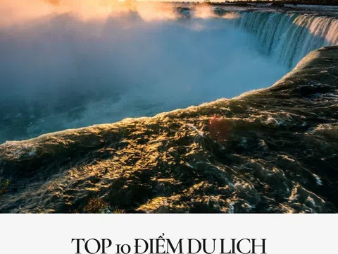 Top 10 điểm du lịch đáng đến nhất trên thế giới trong mùa hè 2023: Thác Niagara, Canada và Mỹ