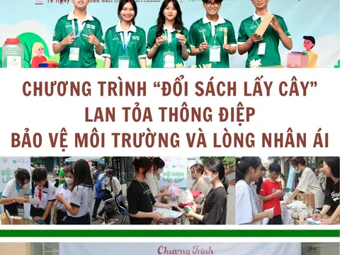 Chương trình “Đổi sách lấy cây” lan tỏa thông điệp bảo vệ môi trường và lòng nhân ái