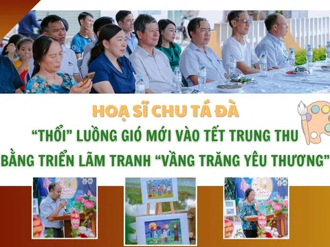 Hoạ sĩ Chu Tá Đà “thổi” luồng gió mới vào Tết Trung Thu bằng triển lãm tranh “Vầng trăng yêu thương”