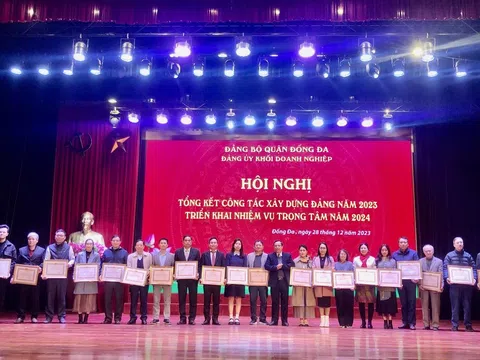 Hà Nội: Đảng ủy Khối doanh nghiệp quận Đống Đa triển khai thực hiện nghị quyết Hội nghị Trung ương 8 (khóa XIII)