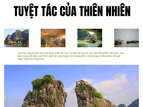 Vịnh Hạ Long - tuyệt tác của thiên nhiên