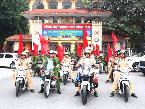 Vĩnh Phúc: Công an TP Vĩnh Yên đảm bảo trật tự an toàn giao thông