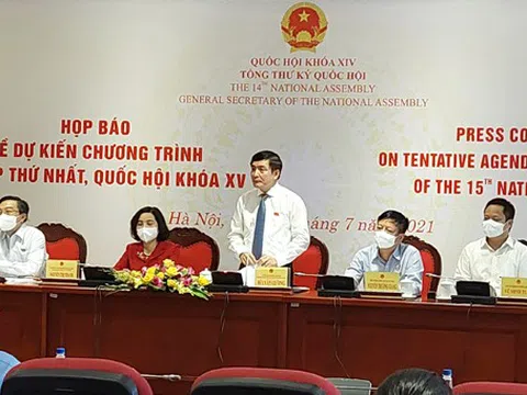 Kỳ họp thứ nhất, Quốc hội khóa XV chính thức khai mạc vào sáng 20/7