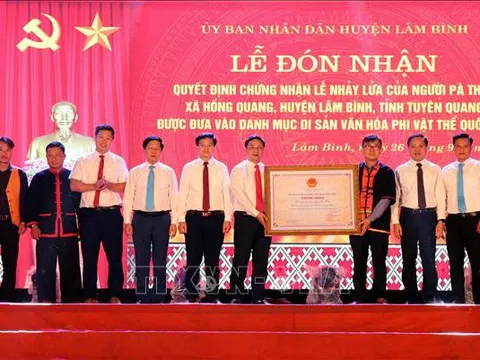 Tuyên Quang: Lễ nhảy lửa của người Pà Thẻn ở Lâm Bình được công nhận là Di sản  gowin99 
 phi vật thể quốc gia