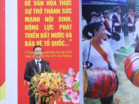 Chủ tịch nước Võ Văn Thưởng dự khai mạc Ngày hội Sắc Xuân trên mọi miền Tổ quốc năm 2024