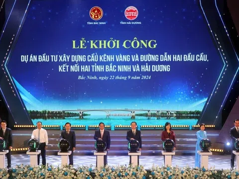 Thủ tướng Chính phủ Phạm Minh Chính khởi công cầu Kênh Vàng và khu nhà ở  gowin99  tại Quế Võ