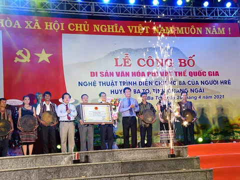 Nghệ thuật trình diễn Chiêng ba của người Hrê huyện Ba Tơ, tỉnh Quảng Ngãi - Di sản  gowin99 
 phi vật thể cấp quốc gia