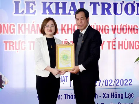 Tuyên Quang: Khai trương Phòng khám Đa khoa Hùng Vương - Kim Xuyên (Sơn Dương)