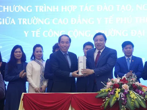 Phú Thọ: Trường Cao đẳng Y tế Phú Thọ ký kết hợp tác đào tạo, nghiên cứu khoa học với Trường Đại học Y tế Công cộng và Trường Đại học PHENIKAA