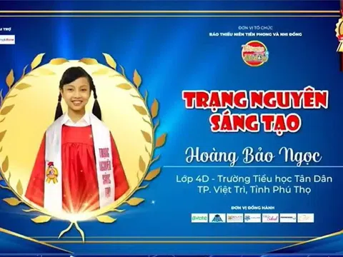 Phú Thọ: Hai gương mặt nhí đoạt giải Trang Nguyên tiếng Anh  toàn quốc 