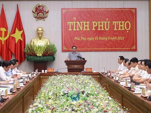 Thủ tướng Phạm Minh Chính: Phú Thọ phải tự lực tự cường vươn lên mạnh mẽ hơn nữa