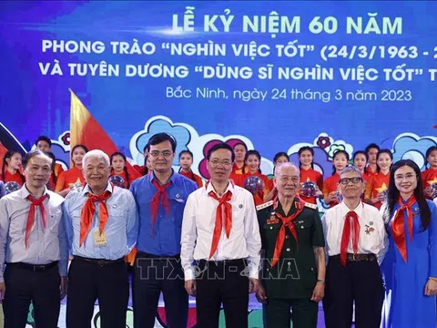 Phong trào 'Nghìn việc tốt' tròn 60 năm cần được khuyến khích, phát triển