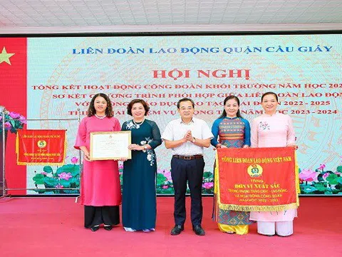 Hà Nội: Quận Cầu Giấy tổng kết hoạt động Công đoàn khối giáo dục năm học 2022-2023