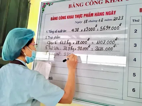 Phú Thọ: Bếp ăn bán trú các trường học ở Thanh Ba an toàn, đủ chất dinh dưỡng