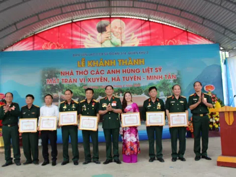  Khánh thành nhà thờ các Anh hùng liệt sĩ mặt trận Vị Xuyên - Minh Tân (Hà Giang)