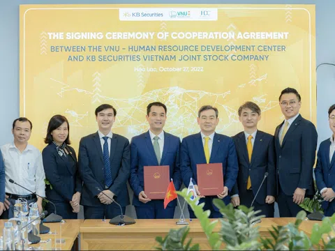 Chứng khoán KB Việt Nam và Đại học Quốc gia Hà Nội: Thúc đẩy hợp tác toàn diện và phát triển nguồn nhân lực mới