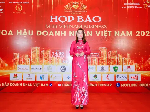 Công ty in vải áo dài Đất Lành đồng hành cùng cuộc thi Hoa hậu Doanh nhân Việt Nam 2023