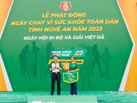 7.500 người tham gia Ngày hội đi bộ Nestlé MILO tại Nghệ An