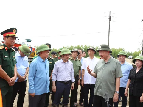 Tổng Bí thư, Chủ tịch nước Tô Lâm kiểm tra công tác phòng, chống lụt bão tại hai tỉnh Tuyên Quang và Phú Thọ